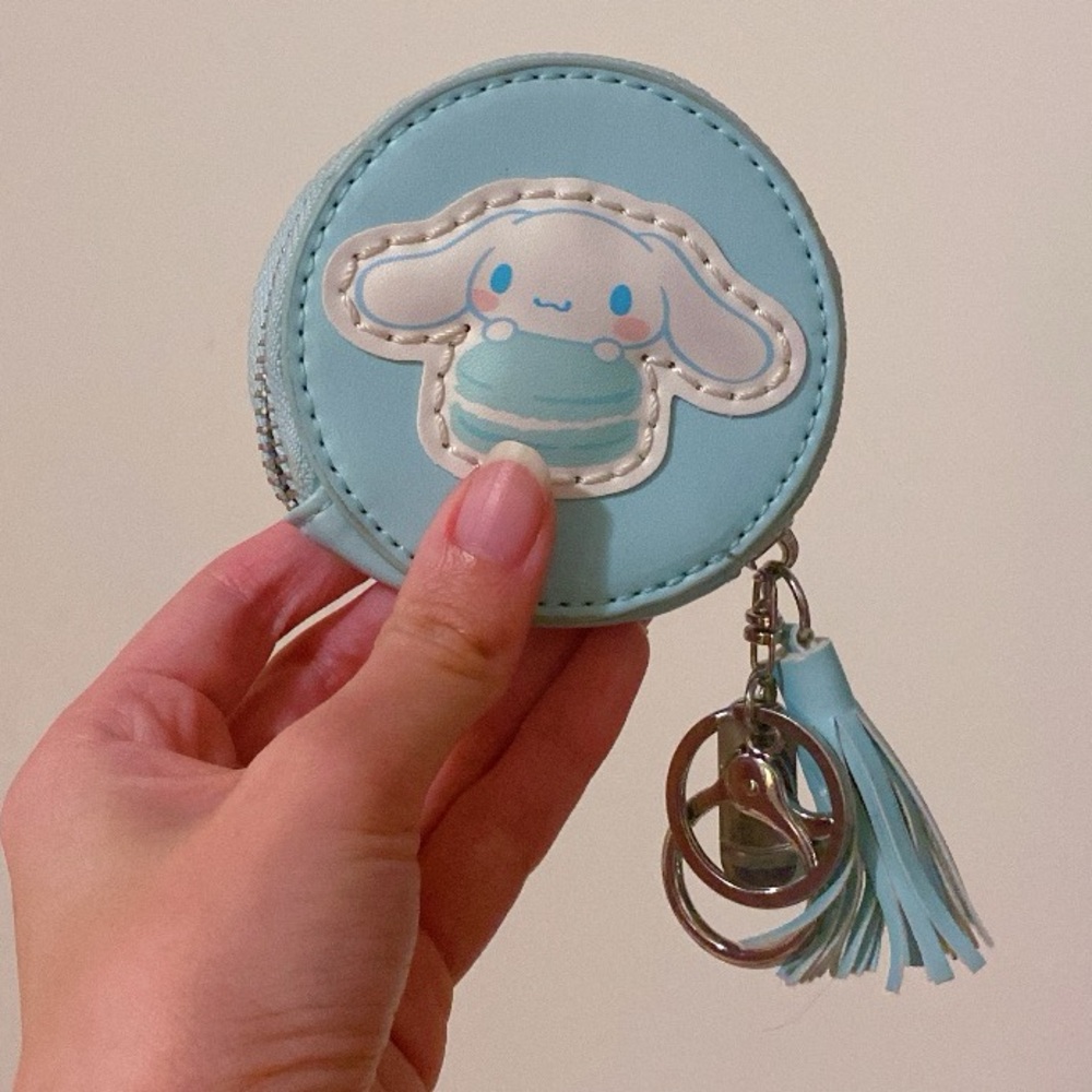 🛍️3/$20🛍️ Cute Sanrio Cinnamoroll Blue Round Coin Purse